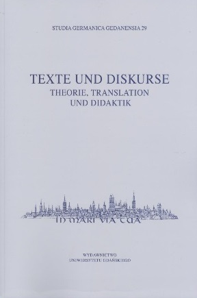 					Pokaż  Nr 29 (2013): Texte und Diskurse: Theorie, Translation und Didaktik
				