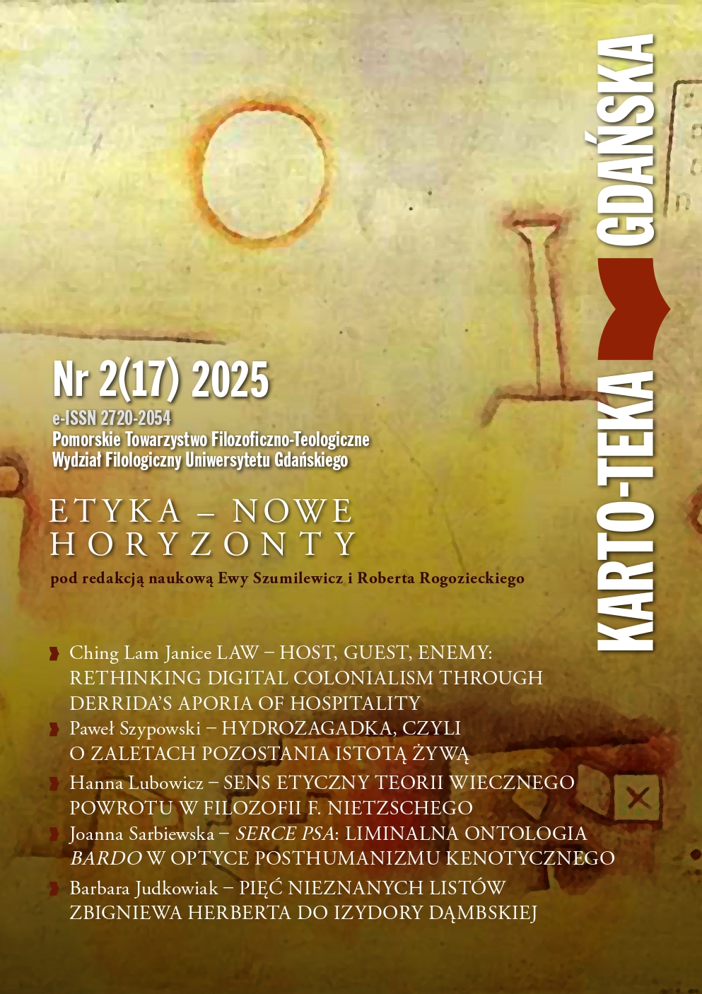 					Pokaż  Nr 2(17) (2025): Etyka - Nowe Horyzonty
				